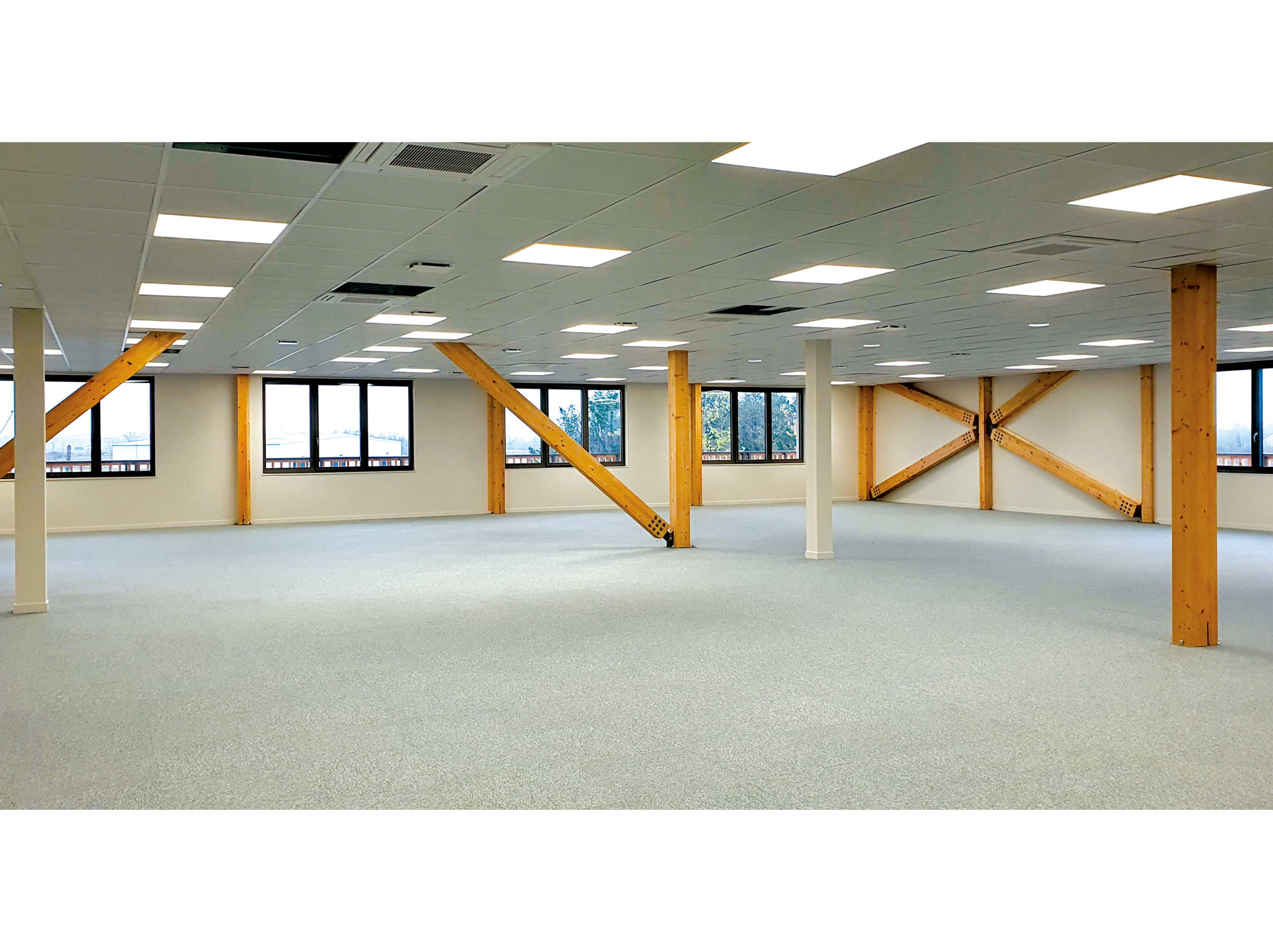 Espace bureaux du bâtiment démonstrateur