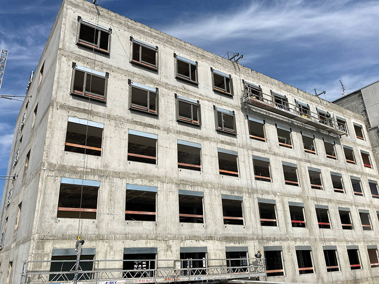 Bâtiment d’hospitalisation en travaux (Phase 4)