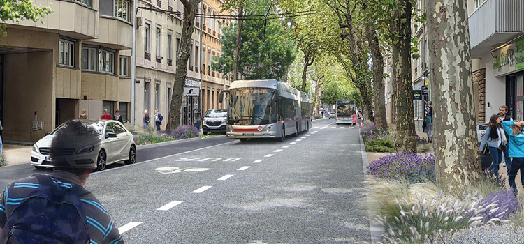 Ligne BHNS Part-Dieu > 7 chemins