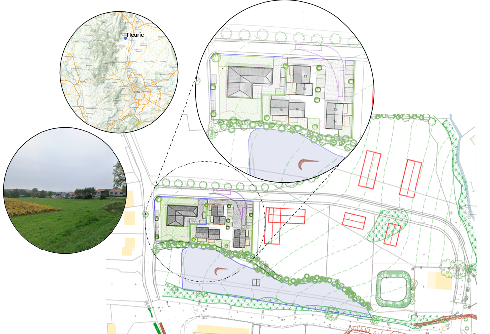 Construction de la Gendarmerie de Fleurie - Aménagement et renouvellement urbain par la SERL