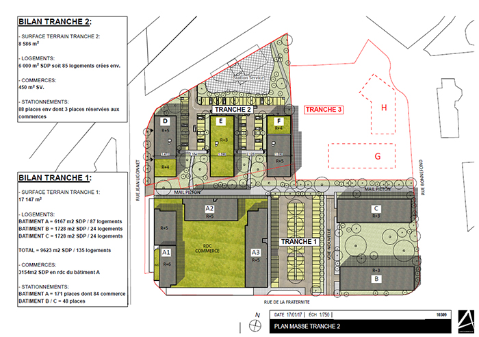 Givors Canal - Plan de masse du projet