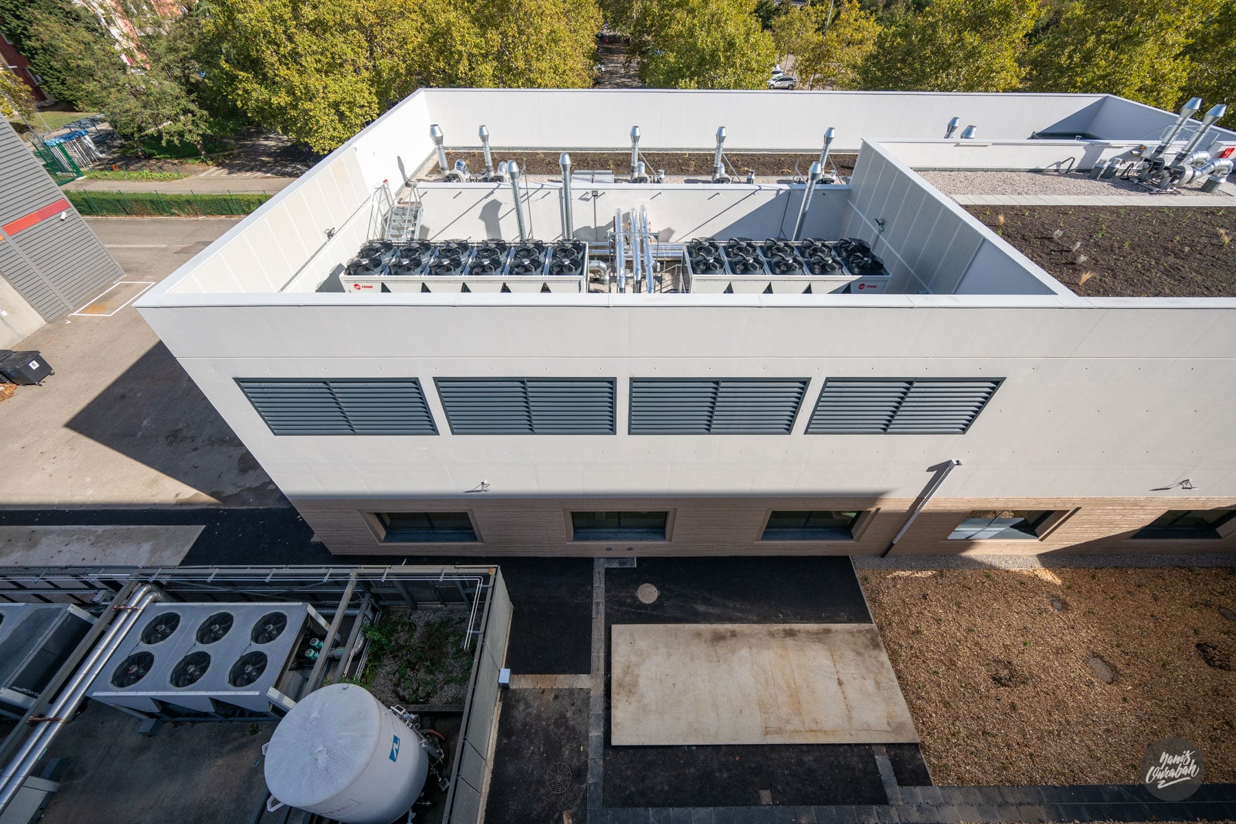 Extension Axel'One - Bâtiment vue aérienne